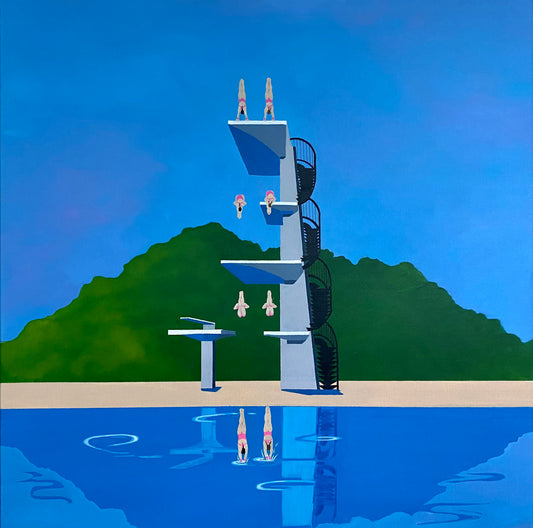 Tracey Lennon - Synchronised Divers, Centenary Pool