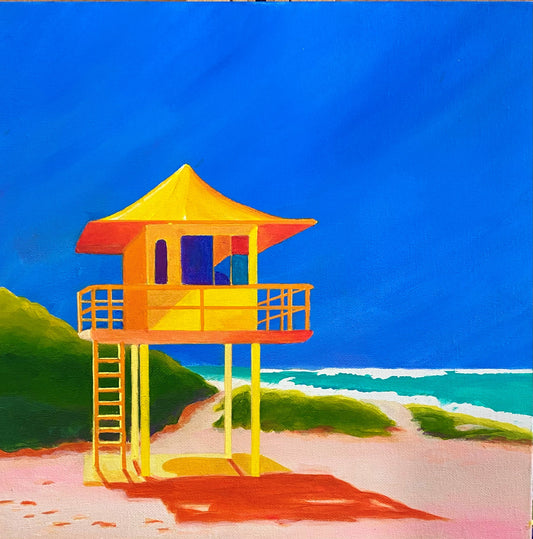 Tracey Lennon - Yellow Lifeguard Tower