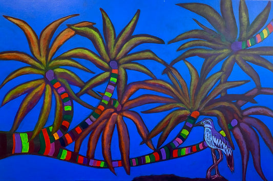 Tracey Lennon - Night Blue Curlew