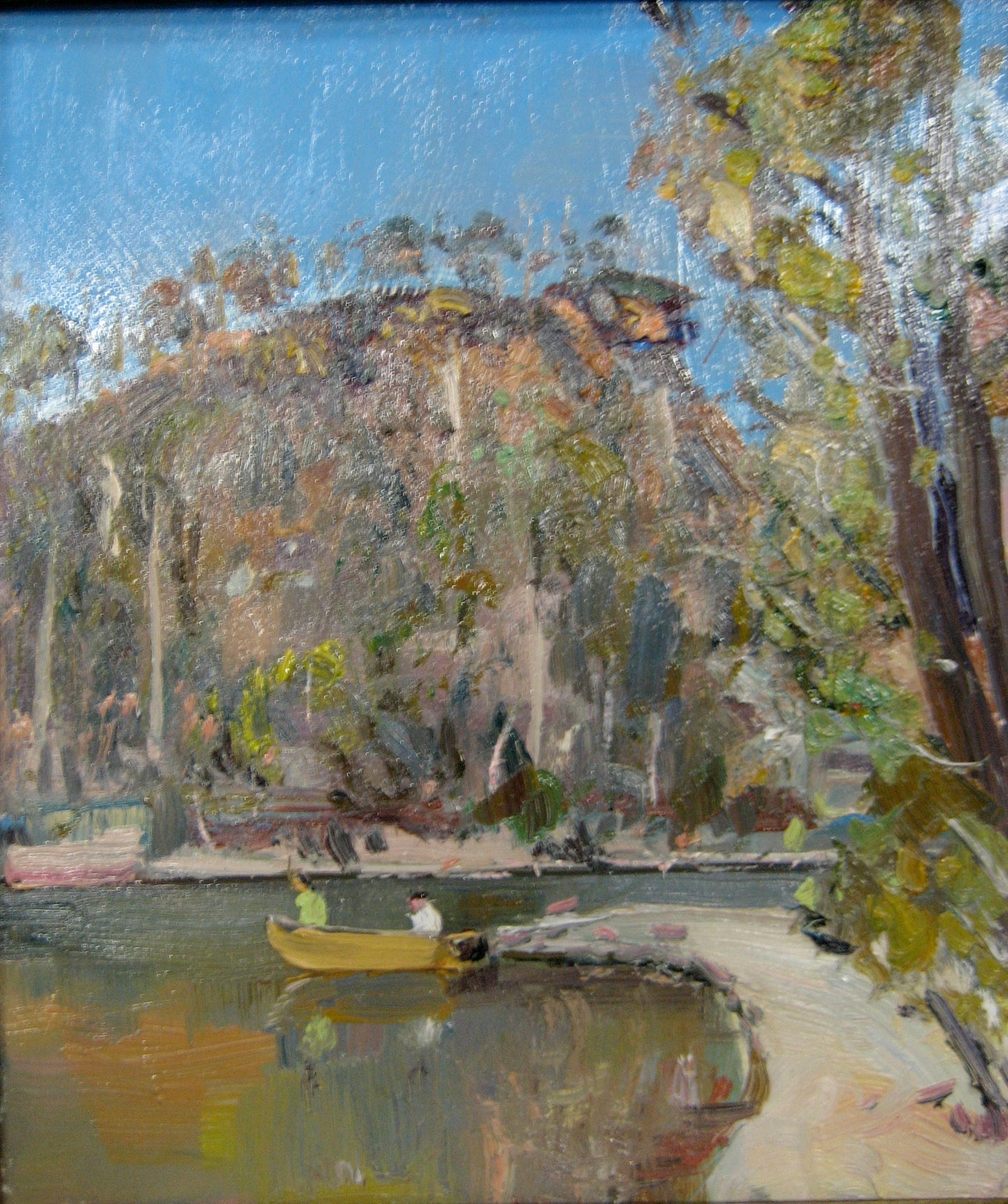 Jamie Boyd - Figures in Boat by Escarpment