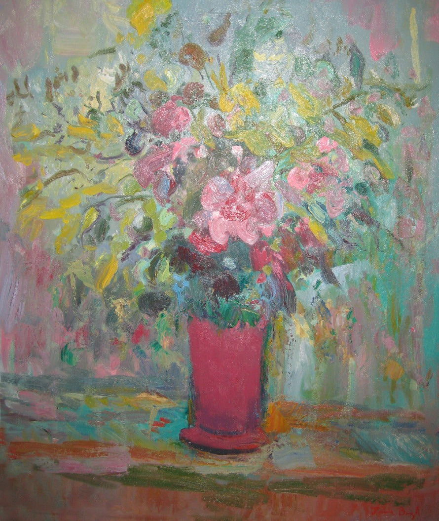 Jamie Boyd - Flowers in Red Vase