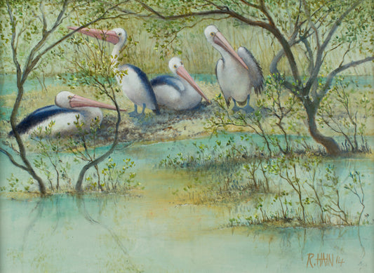 Rosemary Hain - Peaceful Pelicans