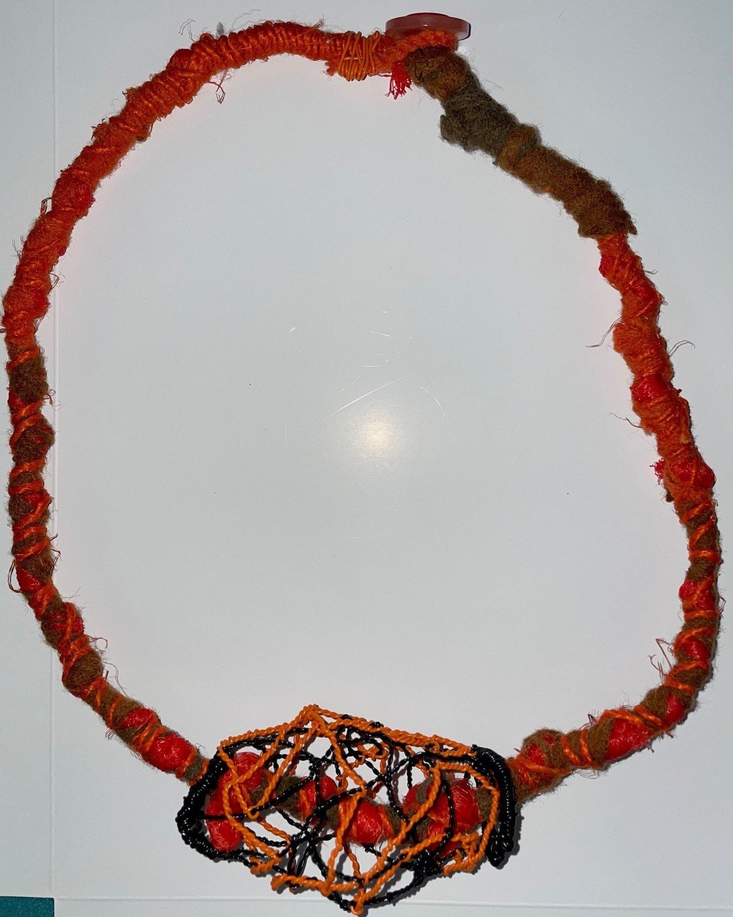 Susan Doherty - Wire Twist & Fabric Necklace